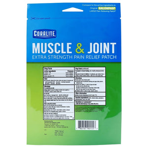 Coralite Pain Relieving Patch - Extra Strength Joint & Muscle Pain Relief Patches for Back Pain, Muscle Soreness and Joint Pain, 2 Patches Per Pack (24 Pack) CoraliteBuy Supplements Australia