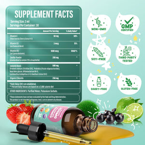 Zeolite Detox for Kids and Adults, 200mg Zeolite Liquid Drops with 1000mcg Vitamin B12, Organic Chlorella, 10 billion CFU & Prebiotics for Gut Support & Speech, Immune, Bone, Energy*, Strawberry, 60ML molorik pure buy supplements Au