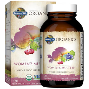 Garden of Life Multivitamin for Women 40 Plus, Organics Womens Vitamins, Hormone & Breast Health Support Blend Garden of Life