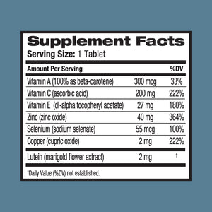 Ocuvite Eye Vitamin & Mineral Supplement, Lutein & Antioxidant Vitamins A, C, E, Zinc for Eye Health, Vitamins for Eyes, 120 Tablets (Pack of 2) OcuviteBuy Supplements Australia