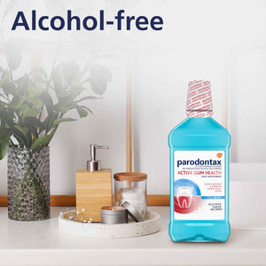Parodontax Active Gum Health Mouthwash, Antiplaque and Antigingivitis Mouthwash, Mint, 16.9 Fl Oz