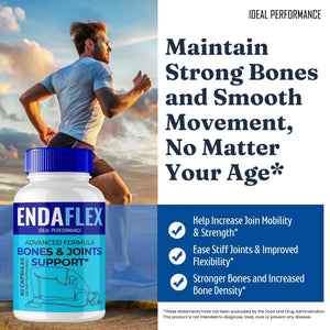 Endaflex Capsules, Advanced Joint Support Supplement Pills for Mobility and Comfort - Maximum Strength, Official Enda Flex Joint Support All Natural Formula, Premium Enda-Flex Reviews (3 Pack) IDEAL PERFORMANCEBuy Supplements Australia