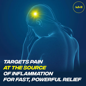 Advil Pain Reliever and Fever Reducer, Ibuprofen 200mg for Pain Relief - 50 Coated Tablets AdvilBuy Supplements Australia