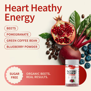 Snap Supplements Nitric Oxide Beet Root Gummies Supplement with Organic Beets - Energy & Circulation Support, 60 Sugar-Free Gummies (30 Servings, 1 Month Supply), Peach Snap Supplements buy supplements Au