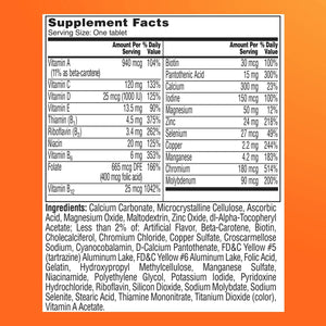 One A Day Multivitamin for Women 50 and Over Tablets, Womens Multivitamin 50 plus with Vitamins D, C, E, Zinc & Biotin, Daily Vitamins for Woman 50+, 65 Ct ONE A DAY
