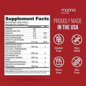 Manna Vitamins Evolved Liposomal Joint Relief Supplement for Women, Men Includes Curcumin, Glucosamine, Chondroitin, Quercetin for Joint Health, Swelling, Aches, Increase Range of Motion, Mobility Manna Vitamins EvolvedBuy Supplements Australia