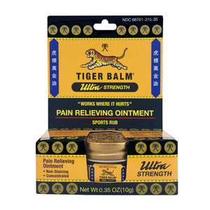Tiger Balm Pain Relieving Ultra Strength, 10g – Soothing & Ultra Strength Muscle Rub Ointment – Non-Staining Sports Muscle Rub Tiger BalmBuy Supplements Australia