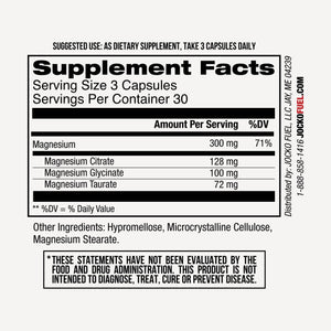 Jocko Fuel Magnesium Complex Supplement - Magnesium Glycinate, Citrate, & Taurate Capsules Dietary Supplement for Muscle Recovery & Relaxation, Heart, Nerve, Bone Support, & Sleep 30-Day Supply Jocko Fuel buy supplements Au