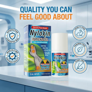 Nyloxin Roll-On Arthritis Pain Relief Gel, Back Pain Relief, Neuropathy Pain Relief, Nerve Pain Relief, Knee Pain Relief, Foot Pain Relief, Muscle Pain Relief, Shoulder Pain, Joint Pain (2 oz) NyloxinBuy Supplements Australia