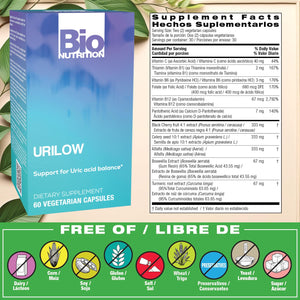 Bio Nutrition 2 Pack Urilow 60 Vegetarian Capsules | Natural Support for Urinary Health | Promotes a Healthy Uric Acid Balance Bio NutritionBuy Supplements Australia