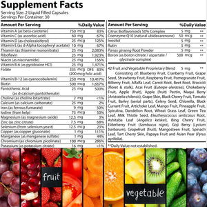 Iman Vitamins Halal Complete Multivitamin Capsules for Adults Men & Women | 42 Fruit & Vegetable Blend Iman Vitamins
