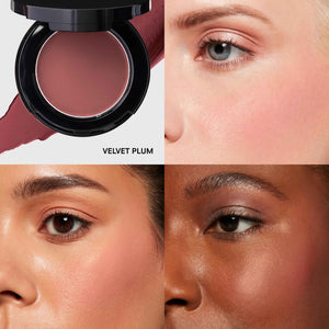 Bobbi Brown Pot Rouge | Multi-Use Cream Blush and Lip Tint | Dewy, Natural-Looking Flush for Cheeks and Lips | Mirrored Compact Travel-Size Face Makeup Blusher, Velvet Plum, 0.13 Ounce