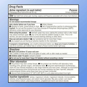 Quality Choice Fast Acting Urinary Pain Relief, Phenazopyridine Hydrochloride 95mg, Relieves UTI Pain, Burning, Frequent Urination, Bladder Discomfort, Urgency. One 30 Tablet Box (30 Total Tablets) Quality ChoiceBuy Supplements Australia