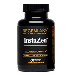 InstaZen Natural Stress Relief Supplement Mood Support | Doctor Formulated Herbal Calm Formula with DHHB, Safranal Extract, L-Theanine, Lemon Balm | Stress Support - 60 Capsules Regen Labs Regen LabsBuy Supplements Australia