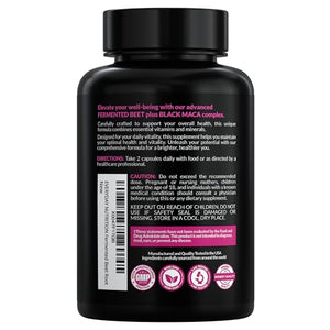 EVERYDAY NUTRITION Organic Fermented Beet Root & Black Maca Capsules with Carrot, Spinach, Cranberry & Ginger | Superfood for Energy, Stamina & Wellness | 90 Veggie Capsules | Made in USA EVERYDAY NUTRITIONBuy Supplements Australia