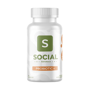 supplement products​Social Naturals Daily Probiotic Capsules for Gut Health & Bloating | Bifidobacterium | Multi-Strain with Prebiotic + Postbiotic | 20 Billion CFU | Vegan | 30 Capsules - JerryCherryUSA