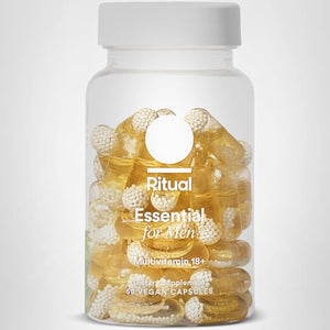 Ritual Men’s 18+ Daily Multivitamin - Key Essential Vitamins and Minerals to Support Energy, Muscle, Heart, Brain Health* - Including Zinc, D3, B12, A, K2 - Vegan - Mint - 60 Capsules - 30 Servings Ritual buy supplements Au