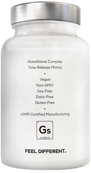 Amen Glutathione-SR+ Advanced Sustained-Release Supplement - 2-Month Supply - Reduced L-Glutathione - Galactomannans Fenugreek Seed - Time-Reduced Matrix - Non-GMO - 60 Capsules AmenBuy Supplements Australia