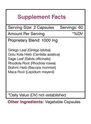 Secrets of the Tribe - Raven's Wisdom, Cognitive Health Formula, Herbal Supplement Blend (120 Capsules) Secrets of the TribeBuy Supplements Australia