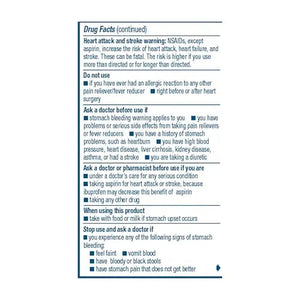 Advil Pain Reliever and Fever Reducer, Ibuprofen 200mg for Pain Relief - 50 Coated Tablets AdvilBuy Supplements Australia