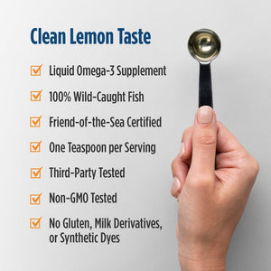Nordic Naturals Omega-3D, Lemon Flavor - 8 oz - 1560 mg Omega-3 + 1000 IU Vitamin D3 - Fish Oil - EPA & DHA - Immune Support, Brain & Heart Health, Healthy Bones - Non-GMO - 48 Servings Nordic NaturalsBuy Supplements Australia
