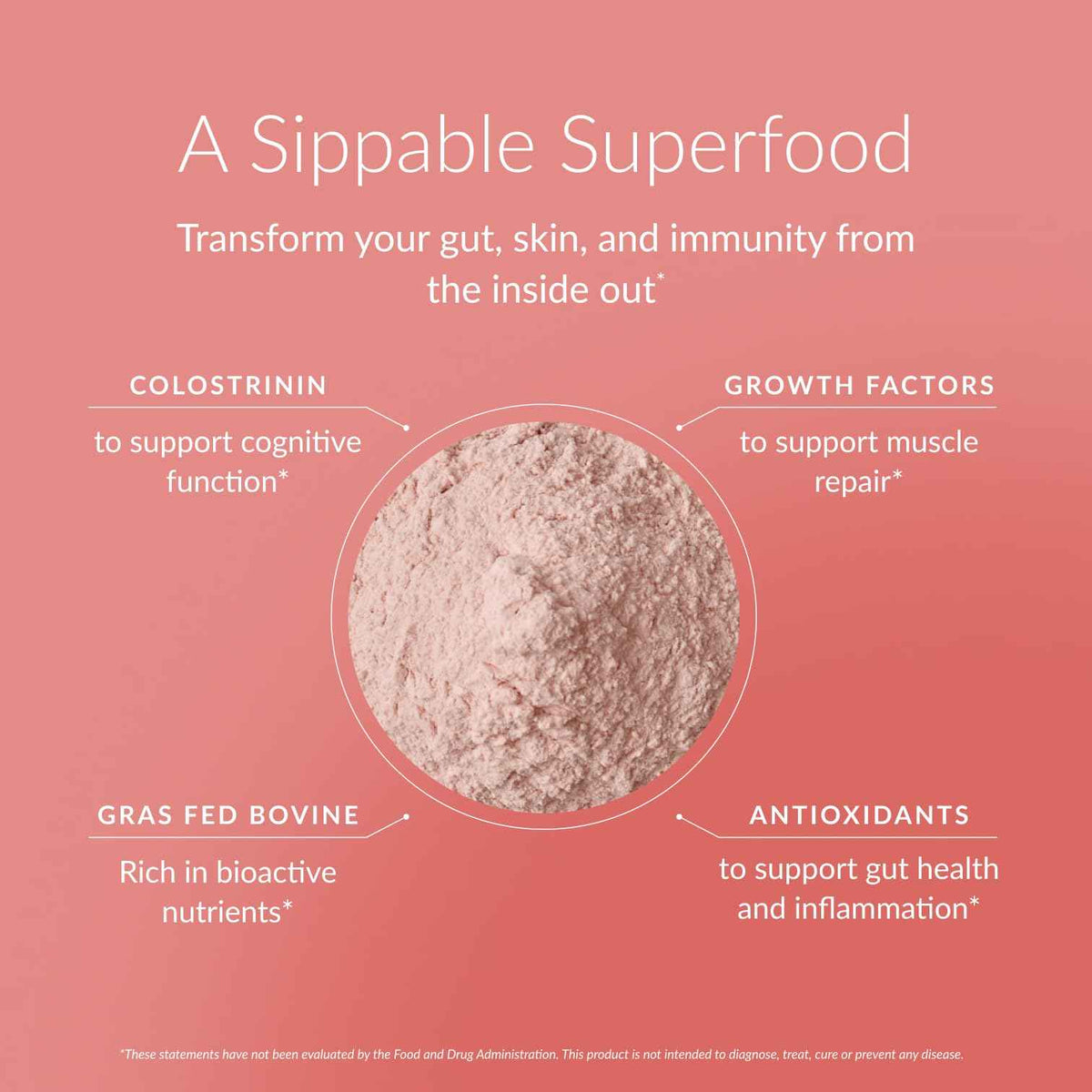 BEAM Unflavored Colostrum Powder I Grass-Fed Pure Whole Bovine Colostrum for Gut Health, Bloating & Immune Support I Non-GMO Recovery Supplement I 3g per Serving I Third-Party Tested I 30 Servings