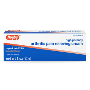 Rugby High Potency Capsaicin 0.075% Cream - Pain Relief Cream for Arthritis - 2 Oz (57g), (1 Pack) RUGBY LABORATORIESBuy Supplements Australia