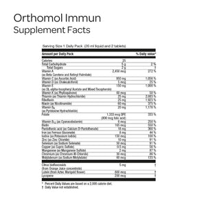 Orthomol Immun, Immune Support Vials for Adults with Vitamin C, Zinc, Selenium, Iodine, Vitamin D, E, A ,B, Calcium, 25+ Immune Boost Nutrients, 1 Serving Per Day for Daily Health (30 Day Supply) OrthomolBuy Supplements Australia