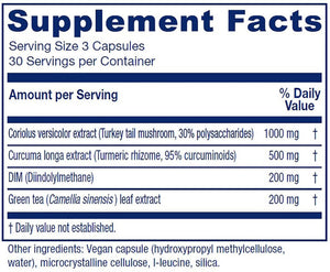 Vitanica CCDG Blend, Immune Support, DIM Supplement 200mg, Turkey Tail Mushroom, Turmeric, Green Tea, Vegan, 90 Capsules VitanicaBuy Supplements Australia