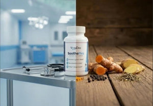 VytaDoc SootheFlex Joint, Energy & Mood Support for Women | Turmeric 900mg, Ferrochel® Iron, Magnesium Malate, Vitamin D3, Ginger, Selenium | 90 Capsules | Gentle Iron — Easy on Digestion VytaDocBuy Supplements Australia