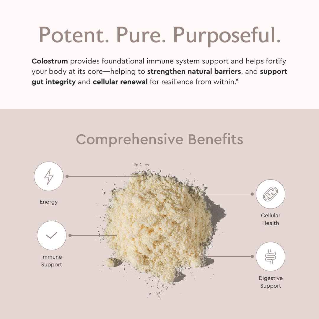 Alaya Naturals Bovine Colostrum Powder – Superfood, Bioactive Colostrum for Gut Health, Immune Support, Hormonal Balance & Muscle Recovery