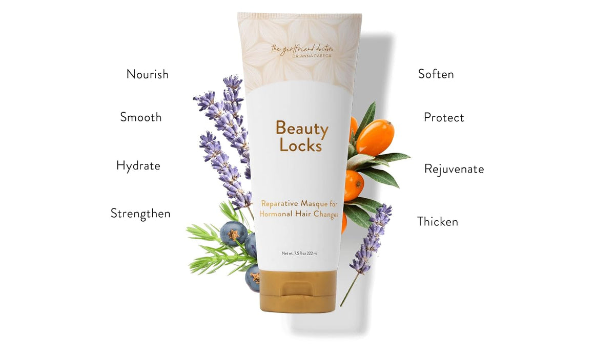 VIDAPURA Beauty Locks Hair Masque by Dr. Anna Cabeca, Strengthens, 4 oz | Deep Nourishing Treatment for Midlife Hair, Softens & Hydrates, an Ideal Hair Mask for Aging or Damaged Hair Types Daily
