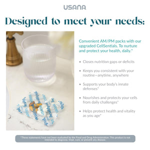 USANA HealthPak with InCelligence Technology and Essential Nutrients and Antioxidants to Support Total Body Health* – Convenient Daily AM/PM Packets – 56 Packets – 28 Day Supply USANABuy Supplements Australia