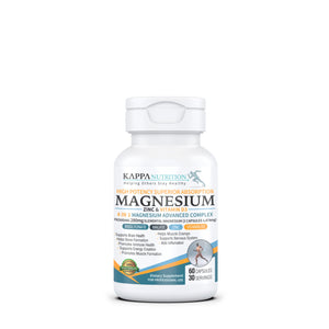 Kappa Nutrition Magnesium 4-in-1, 280mg Elemental Magnesium (Bisglycinate, Malate) + Zinc & Vitamin D3, Brain, Sleep, Energy, Muscle, Immune Support, 60 Vegan Capsules. KAPPA NUTRITIONBuy Supplements Australia