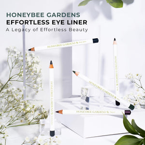 Honeybee Gardens Effortless Eye Liner Pencil, Jet Set Black, Smooth Long-Wearing, Rich Pigment, Vegan & Gluten-Free Honeybee GardensBuy Supplements Australia