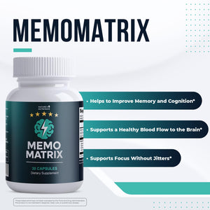 Nature’s NutriWave MemoMatrix – Daily Vitamin B1, B6, B12& Botanical Supplement with Bacopa, Rhodiola, Huperzia, L-Tyrosine & B-Vitamin Blend – Non-GMO Formula – 30 Capsules, 1 Month Supply Nature’s NutriWaveBuy Supplements Australia
