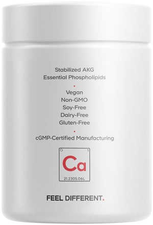 Codeage Liposomal Calcium AKG Supplement - Calcium Alpha-Ketoglutarate - 2-Month Supply - Liposomal Delivery - 1 Capsule Per Serving - Non-GMO, Gluten-Free - 60 Capsules CodeageBuy Supplements Australia