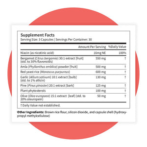 Pattern Wellness Cholesterol Complex Supplement – Supports Overall Well-Being – 3rd Party Lab Tested – 90 Vegan Capsules Pattern WellnessBuy Supplements Australia