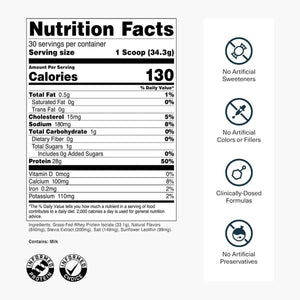 Transparent Labs Grass-Fed Whey Protein Isolate - Naturally Flavored, Gluten Free Whey Protein Powder with 28g of Protein per Serving & 9 Amino Acids - 30 Servings, French Vanilla