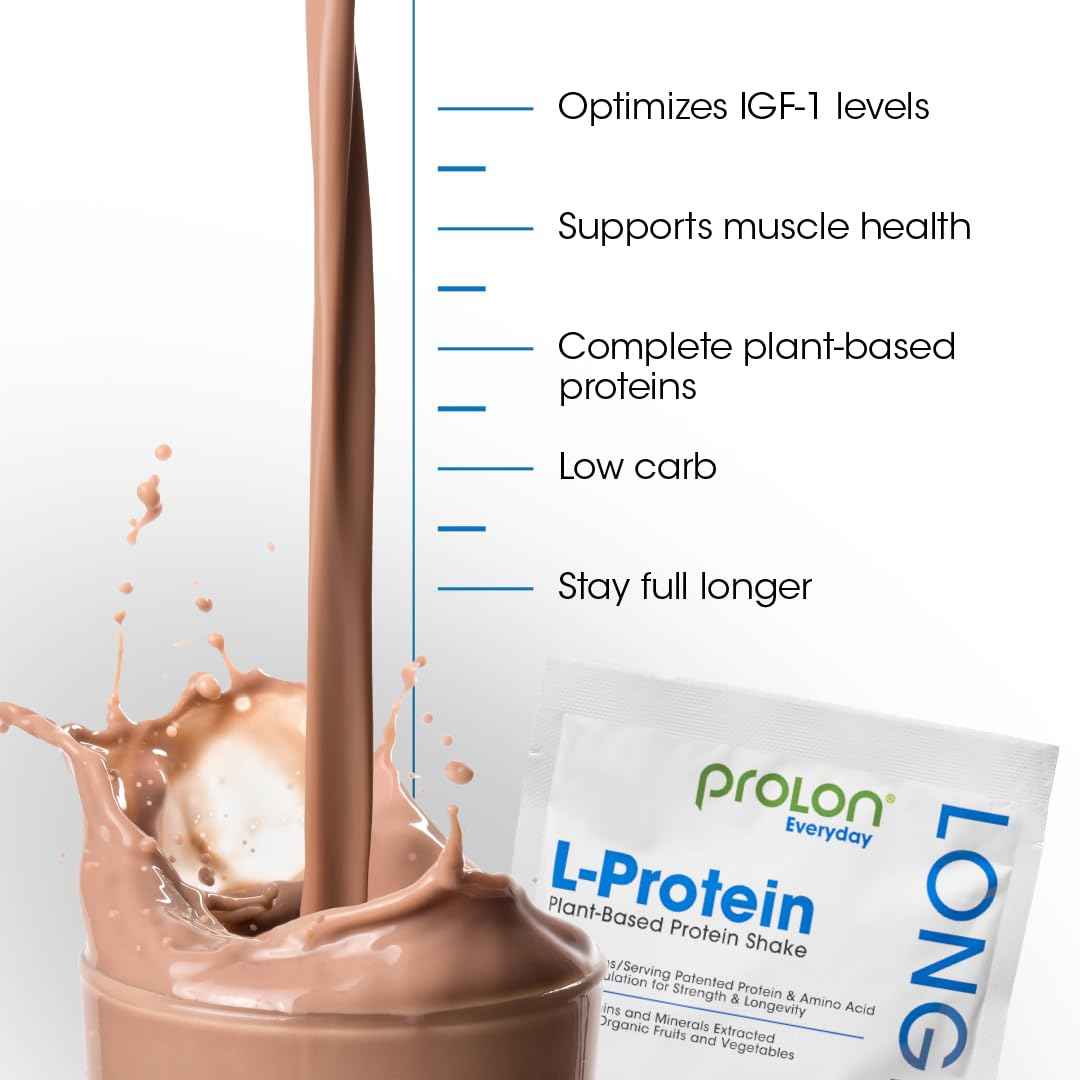 Prolon Longevity Plant Based Protein Powder | Muscle Synthesis & Repair, Healthy Aging, Boost Performance | Vitamins, Gluten Free, Amino Acids, Antioxidants