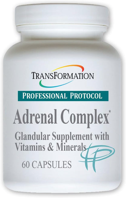 TRANSFORMATION THE GENESIS OF GOOD HEALTH Enzymes Adrenal Complex - 60 Capsules - Synergistic Formulation of Herbs & Vitamins to Support a Healthy Endocrine System