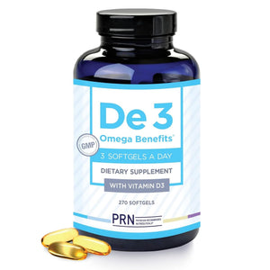 De3 Dry Eye Ultra Pure rTG Omega 3 – Support for Dry Eyes - 2400mg EPA & DHA – New & Improved-Burpless-3 per Day Serving, 3-Month Supply PRN Physician Recommended NutriceuticalsBuy Supplements Australia