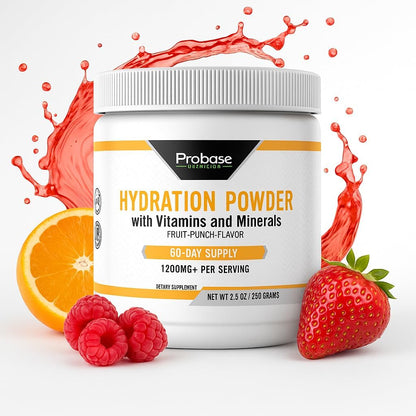Probase Nutrition Hydration Powder - Fruit Punch Flavor 240 Grams