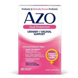 AZO Bladder Control with Go-Less® & Weight Management Dietary Supplement & Dual Protection | Urinary + Vaginal Support* AZOBuy Supplements Australia