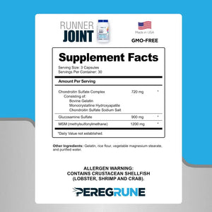 PEREGRUNE Runner Multivitamin & Joint Support Supplement | Antioxidants, Complete B-Complex & Probiotics to Support Energy PEREGRUNE