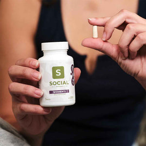 Social Naturals Women's Probiotic for Total Body Balance | 12 Strains with Lactobacillus & Bifidobacteria | Digestive, Vaginal & Immune Support | 20 Billion CFU | Vegan