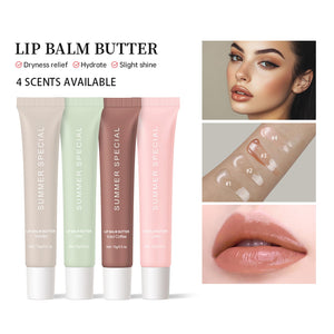 YumSova 4PCS Summer Lip Gloss Lipstick, Containing Natural Oils And Fruit Extracts, Can Soothe And Soften Dry Lips, Keep Moisture For A Long Time, And Is Not Sticky (4PCS) YumSovaBuy Supplements Australia