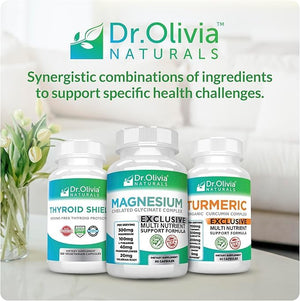 Dr. Olivia Naturals Magnesium Glycinate Complex - L-Theanine, Passionflower & Valerian Root for Sleep Support Supplement, Nerve & Muscle Health, High Absorption - 90 Vegetarian Capsules Dr. Olivia NaturalsBuy Supplements Australia