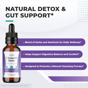 Nature’s NutriWave Cleanest Body – Natural Detox Liquid Supplement with Fennel Seed, Marshmallow Root & Peppermint Oil – Non-GMO, Made in USA, 2 fl. oz.(60ml), 1 Month Supply Nature’s NutriWaveBuy Supplements Australia
