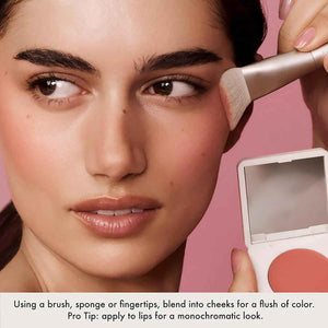 Summer Fridays Blush Butter Balm - Skincare-Infused Hydrating Cream Blush with Hyaluronic Acid, Ceramides, & Shea Butter for a Dewy Flush of Color - Cheek and Lip Tint - Berry Spritz (0.14 Oz)